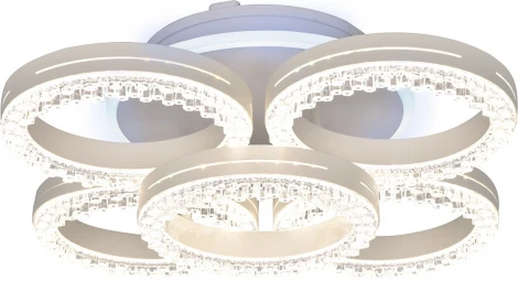 Потолочная люстра RGB Escada Albus 10276/5 LED*86W White APP 10276/5LED (220V, пульт управления, управление смартфоном)