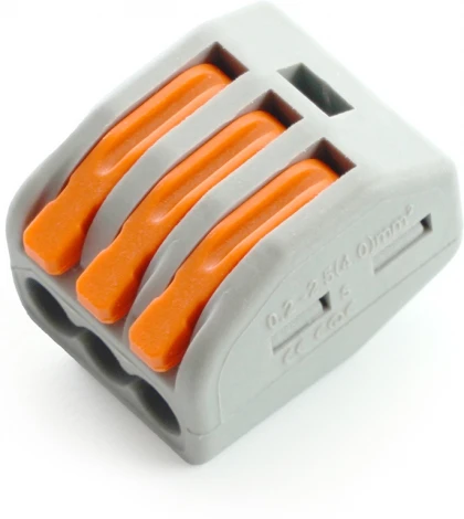 Клемма рычажковая 3-х проводная Stekker 32397