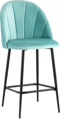 Стул полубарный Stool Group Логан NEW велюр пыльно-голубой УТ000035467