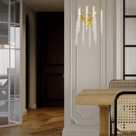 Бра хрустальное Arte Milano Milano-1 23122.255.2.E14.A GD (220V)