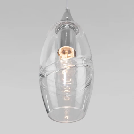 Умный подвесной светильник Eurosvet Lotus 50222/1 прозрачный (220V, на проводе)