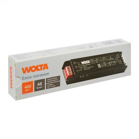Блок питания 400Вт 48В IP20 Wolta LD-400W/03-48V