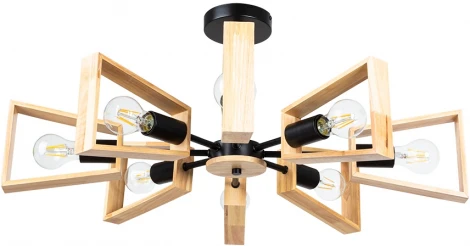 Потолочная люстра на штанге Arte Lamp Brussels A8030PL-8BK (220V)