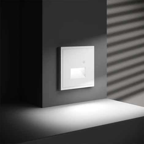 Встраиваемая LED подсветка с датчиком движения (белый матовый) Voltum S70 VLS070702