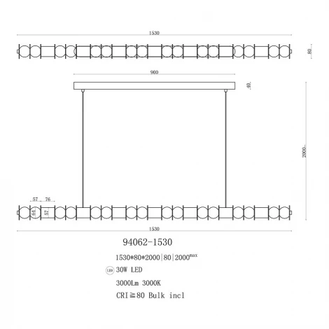 Подвесной светильник Fluorite Nocturna FL1198-15P