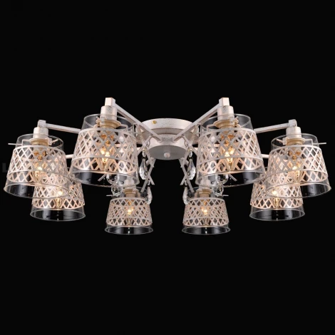 Потолочная люстра Natali Kovaltseva Lyon 75084-8C IVORY GOLD