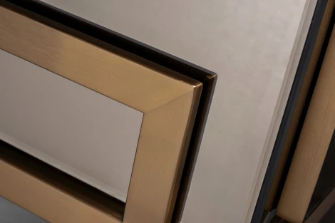 KFG210 Консоль 2 ящика зеркало бронза/золото 120*42*76 см Garda Decor