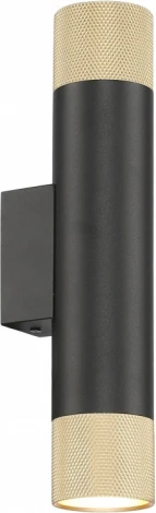 Настенный светильник iLedex Delta 2365-2 BK+BR (220V, круглые)