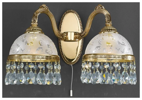 Бра Reccagni Angelo 6300 A 6300/2 (220V, подвески, выключатель)