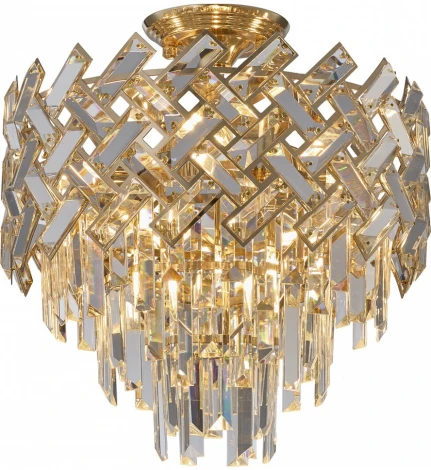 Потолочная люстра хрустальная на штанге Arte Milano Sorrento-8019 378019/6/50/390 GD (220V)