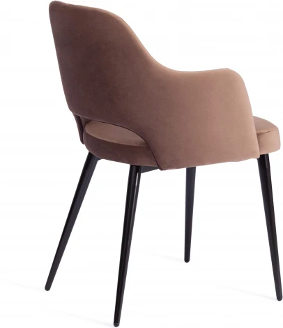 Обеденный стул Tetchair VALKYRIA (Ткань,Металл/Коричневый,Черный )