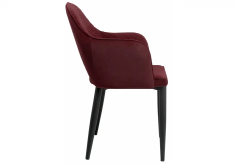 Обеденный стул на металлокаркасе Woodville Vener wine red 11704