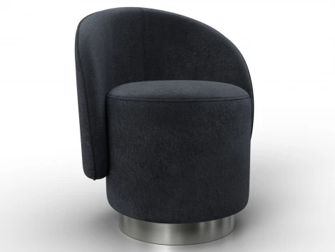 Кресло Лига-108 (Фанера,ДСП,Брус,Велюр/Темно-серый) Лига Диванов 136473