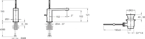 Смеситель Jacob Delafon Composed E73158-CP для раковины