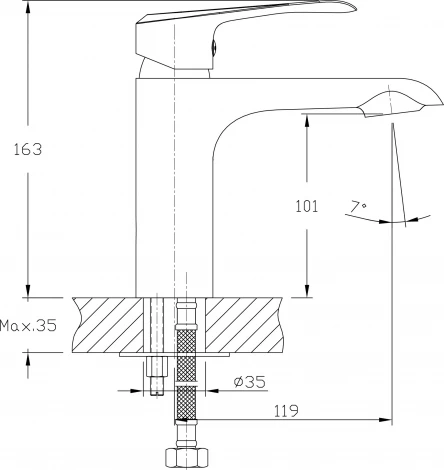 Смеситель Agger Glorious A1202100 для раковины