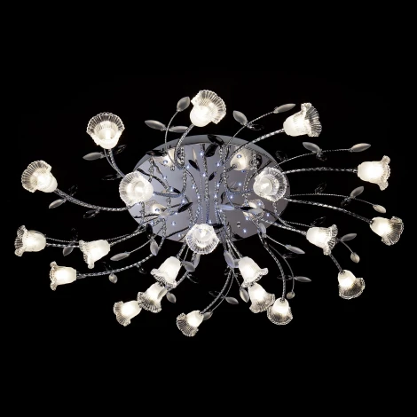 Потолочная люстра Eurosvet Florescence 80114/21 хром/белый