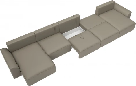 Диван п-образный Лига-048 НПБ МегаЛонг Лига Диванов (Экокожа) арт.128324