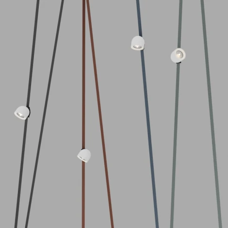 Трековый светильник низкоковольтный для ременной системы LED с голосовым управлением 48V Denkirs Belty Spot DK5640-WH+BK (Умный дом) (умный дом - Smart Life)