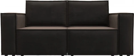 Диван прямой Куба мини (Коричневый/Велюр) Лига Диванов арт.121874