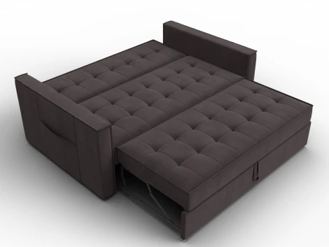 Диван прямой Лига-104 (140) (ЛДСП,Брус,Фанера,Велюр/Коричневый) Лига Диванов 134872