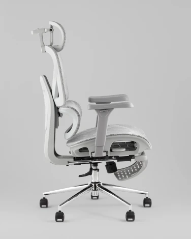 Кресло офисное TopChairs Vertus серая сетка Stool Group УТ000042054