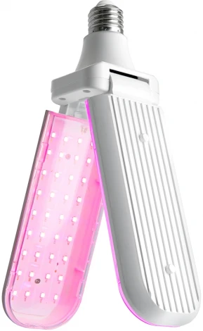 Лампа светодиодная 2-х лепестковая Feron 48443 LB-7000 E27 20W красно-синий спектр