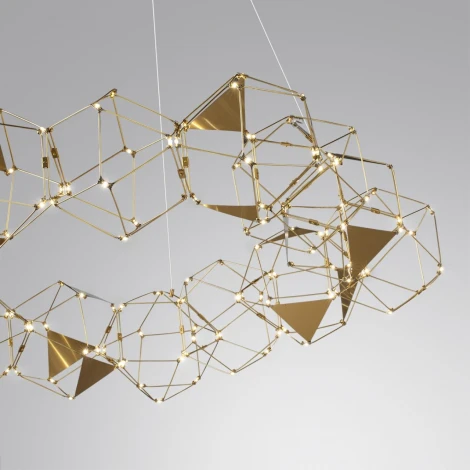 Подвесная люстра Odeon Light Trellis 5086/68L античная бронза/металл LED 68W 4000K 3740Лм (220V, на тросе)