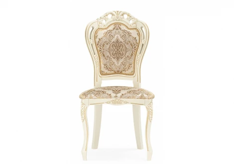 Обеденный стул Woodville Bronte молочный / патина