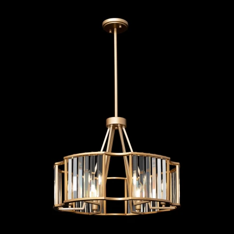 Потолочная люстра на штанге Maytoni Solar MOD087PL-06G (220V, свеча, круглые)