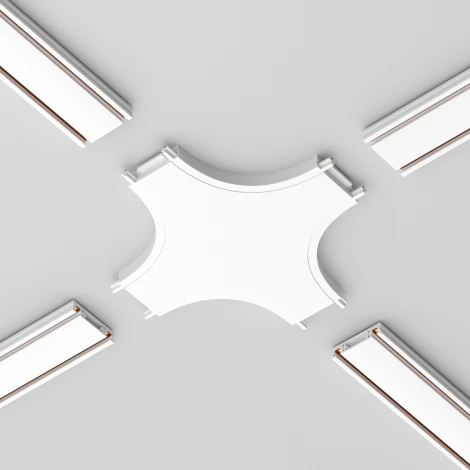 Коннектор питания X-образный Radity белый (магнитный) Maytoni Technical TRA084CX-11W