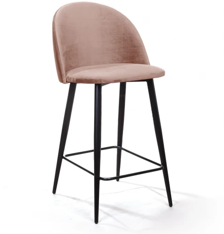 Стул полубарный Top Concept Thomas, бархат бежевый 5