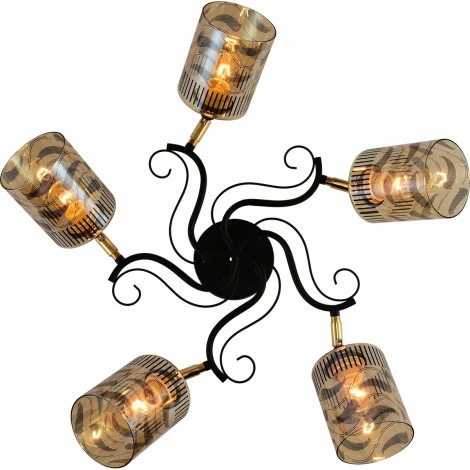 Потолочная люстра на штанге Reluce 11313-0.3-05 BK+FGD (220V)