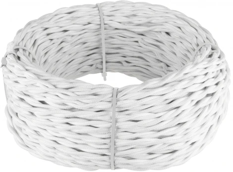 Ретро кабель витой 2х2,5 (белый) 20 м (белый) Werkel W6452301 (a051407)