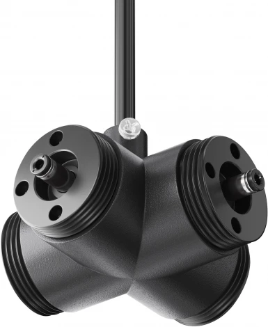 Х-образный вертикальный коннектор для системы Shelf с вводом питания Maytoni Accessories for system Shelf CA017TX-P-B (24V)