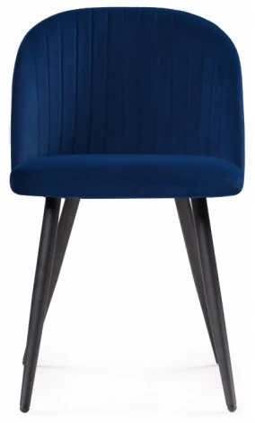 Стул Woodville на металлокаркасе Gabi 1 dark blue / black 15353
