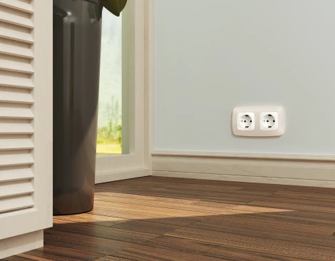 Рамка Ambrella Volt OMEGA Ecta (Бежевый матовый) 2-ая OF140332