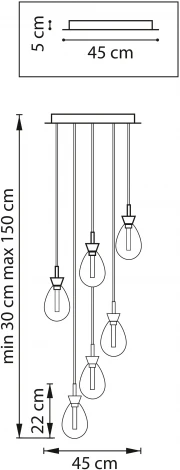 Потолочная светодиодная люстра каскадная Lightstar Colore 805169 (220V, на проводе)