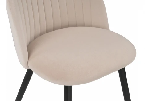 Стул Woodville на металлокаркасе Gabi beige / black / gold 15116