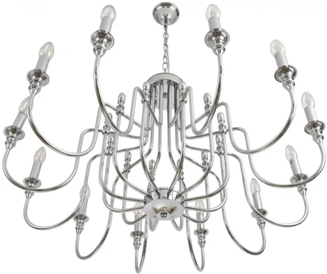 Подвесная люстра Lumion Suana 8317/12 хром/металл E14 12*40W 220V (на цепи, подсвечник, свеча)