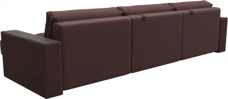 Диван угловой с декором Лига-049 НПБ Лонг Лига Диванов (Замша) арт.128511