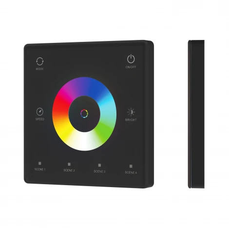 INTELLIGENT ARLIGHT Сенсорная панель SMART-SPI-801-11-4SC-RGBW-SUF Black (3V, 2.4G) (IARL, IP20 Пластик) 061880