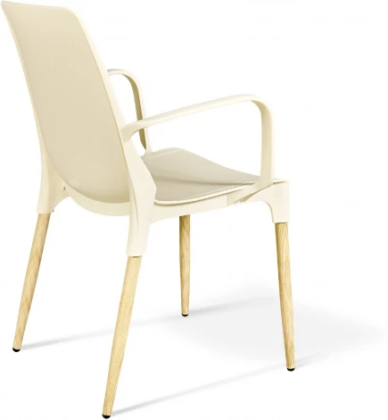 Стул Sheffilton SHT-S76-1 бежевый/светлый орех