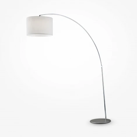 Торшер изогнутый для чтения Maytoni Nevada Z329-FL-01-CH (220V, выключатель)