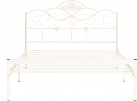 Кровать Tetchair Federica (Дерево гевея,Металл/Белый) 20109