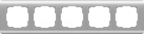 Рамка на 5 постов Stream (серебряный) Werkel W0052106 (a051272)