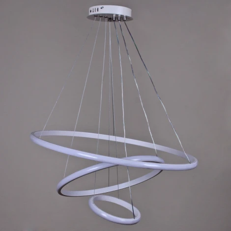 Подвесной светильник светодиодный с регулировкой цветовой температуры Reluce 99001-0.9-03D WH (220V, на тросе)
