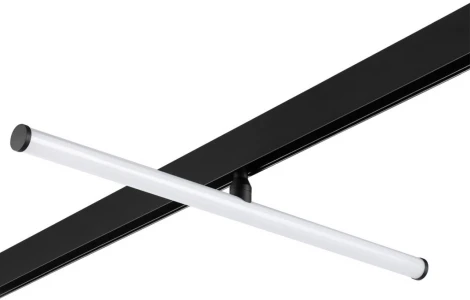 Трековый светильник низковольтный 48V 12W светодиодный диммируемый Novotech Flum 359448 черный 3000-6000K (регулировка яркости, управление смартфоном, умный дом - Алиса, Tuya Smart)