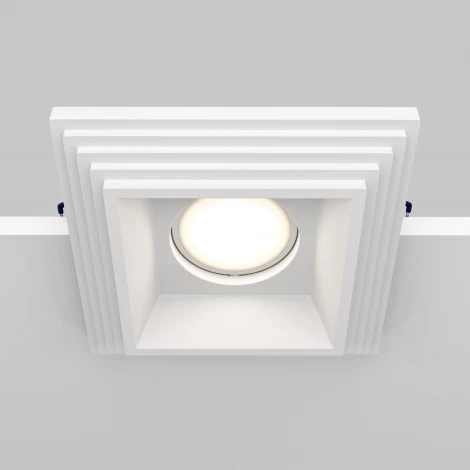 Встраиваемый светильник Gyps Modern GU10 1x35Вт Maytoni Technical DL005-1-01-W (220V)