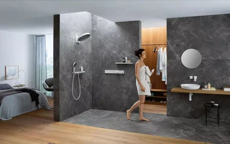 Термостат Hansgrohe RainSelect 15382700 для душа, белый матовый
