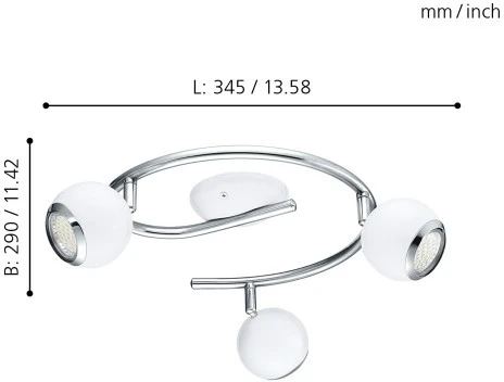 Спот на штанге Eglo Bimeda 31003 (220V, шарики)